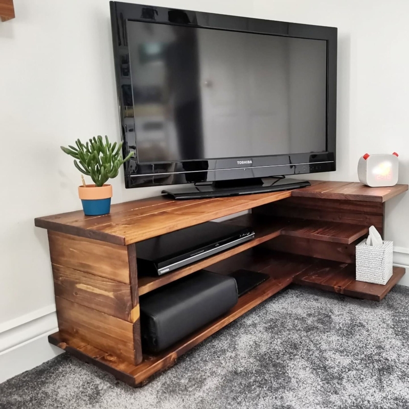L Corner TV and Media Stand/unit - Etsy