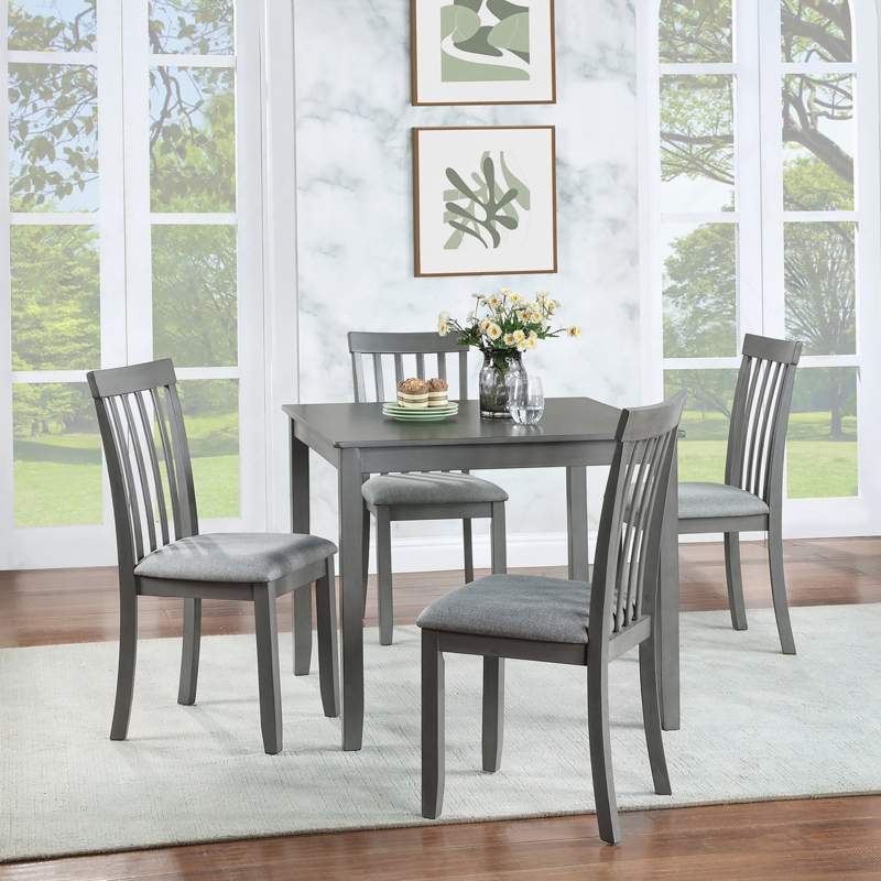 Lark Manor Wooden Dining Rectangular Table set for 4,Kitchen Dining Table  for Small Space | Wayfair
