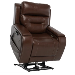 Lift Chair with Split-Back Cushion, Tan Fabric Infinite Position Seating