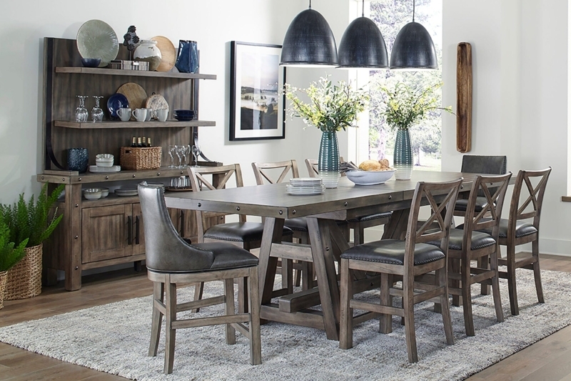 Lodge Dining - Counter Height Table - Siltstone