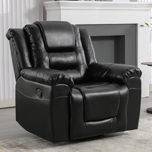 Manual Recliner with Wide Armrests and Integrated Headrest