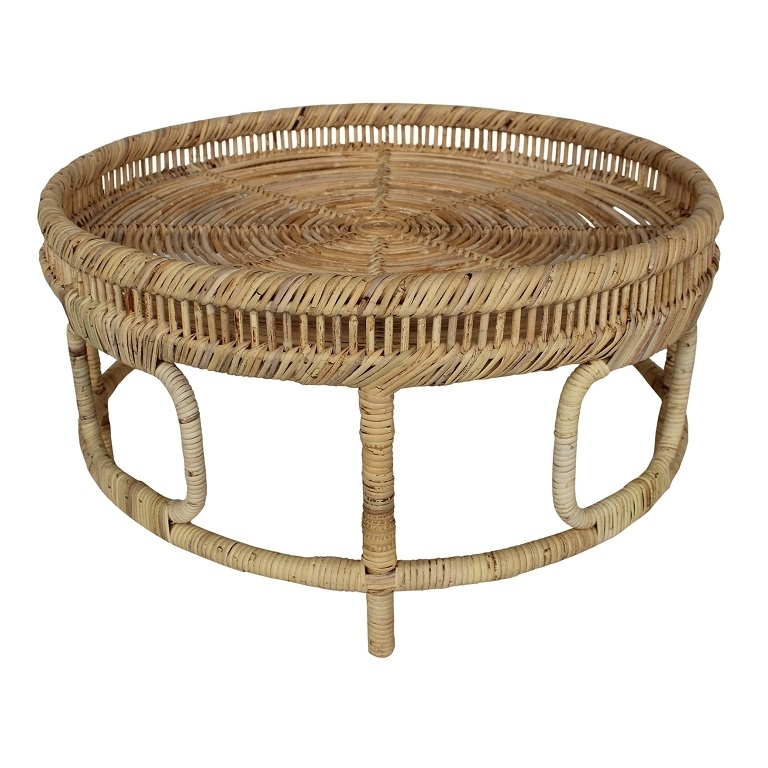 Marella Rattan Round Cocktail Table-$865.00 - Peach Tree Designs