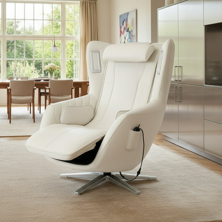 Massage Chair Integrated Bluetooth Speakers Swivel Base Modern Style