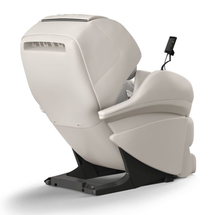 Massage Chair Ivory Matte Finish Aerodynamic Silhouette Ventilated Shell