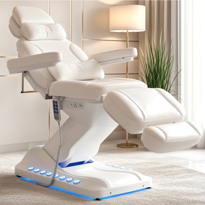 Massage Table Leather-Like LED Base Lighting Zig-Zag Structure