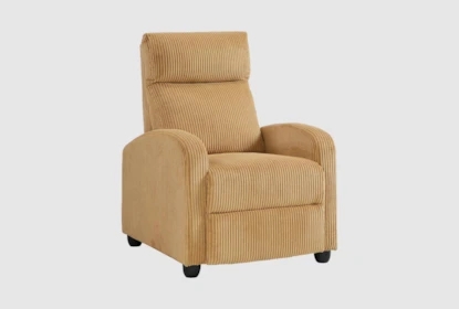 Mid-Century Inspired Corduroy Manual Recliner Chair