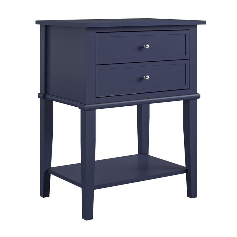 Mid-Century Modern End Table with Tapered Splayed Legs
