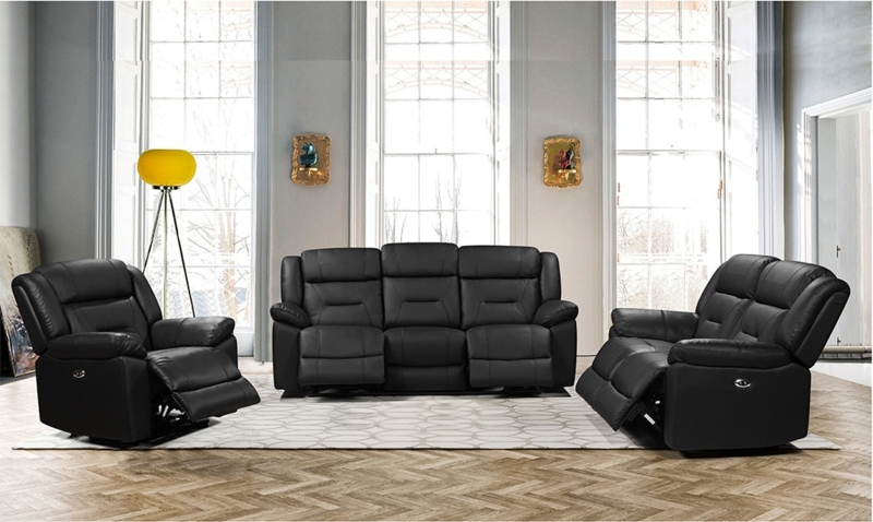 Modern Reclining Seating Set with Divided Back Support