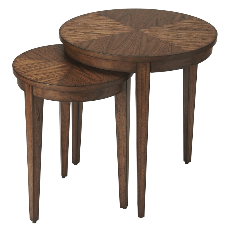 Nesting Tables Scandinavian Tripod Base Matte White Finish