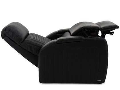 Recliner with Articulating Headrest, Black Leather-Like & Power Headrest