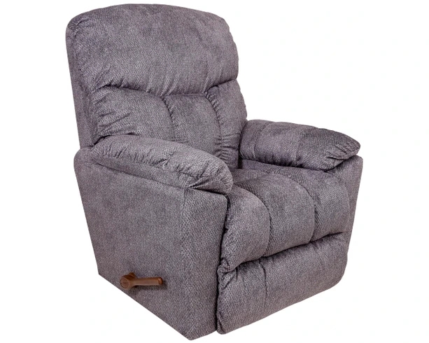 Rocker Recliner Fabric Manual Lever Segmented Back
