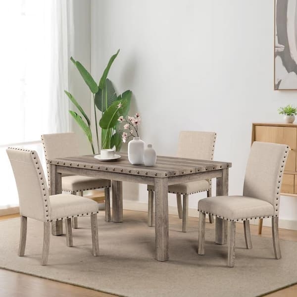 Seats 4 - Rectangle - Dining Room Sets - The Home Depot