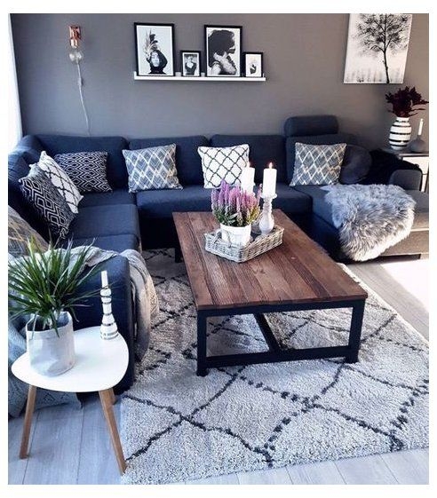 Sectional Sofa With Tapered Wood Legs
