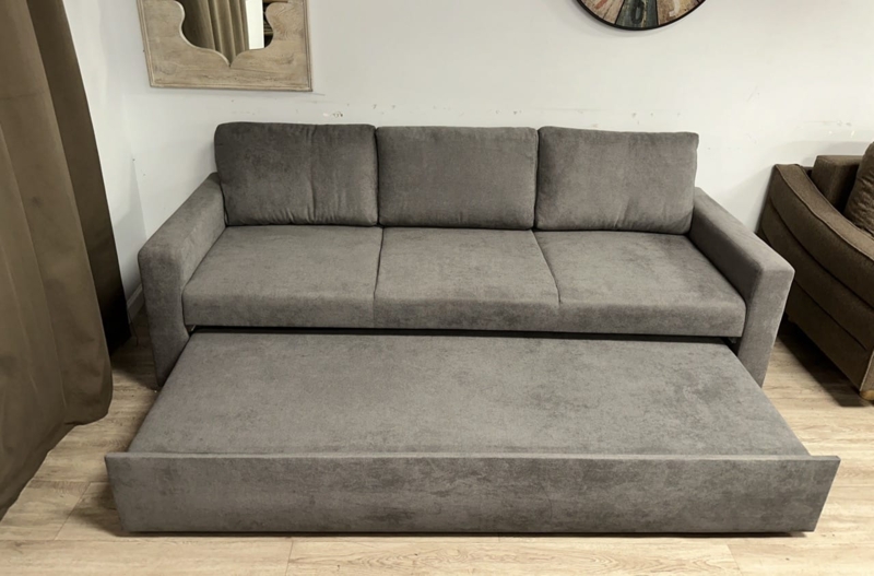 Sleeper Sofa with Pull Out Trundle and Track Arms