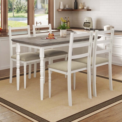 Small Farmhouse Kitchen Table With 4 Chairs | Wayfair