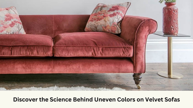 Sofa Brick Red Velvet Rolled Arms Piping Detail Brass Casters