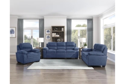 Sofa With Pillow Top Arms In Textured Fabric