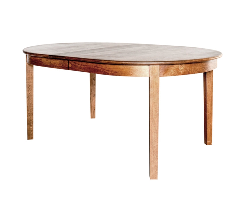 Tapered Leg Table Oval Natural Wood Grain Traditional Style