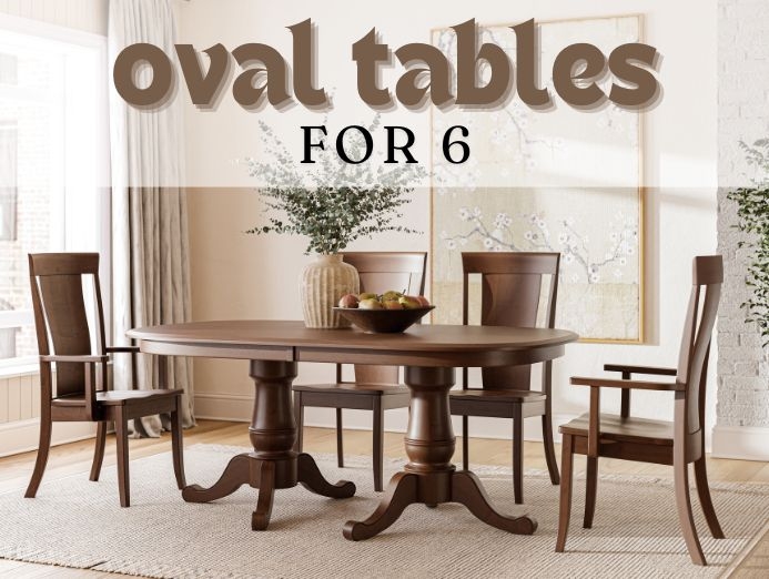 Traditional Wood Dining Table with Slat Back Chairs and Natural Finish