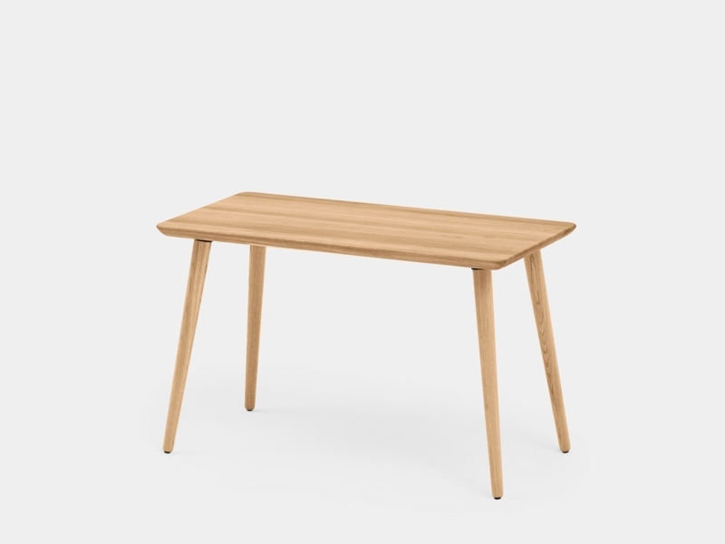 Writing Desk with Tapered Legs: Mid-Century Modern Wooden Workspace