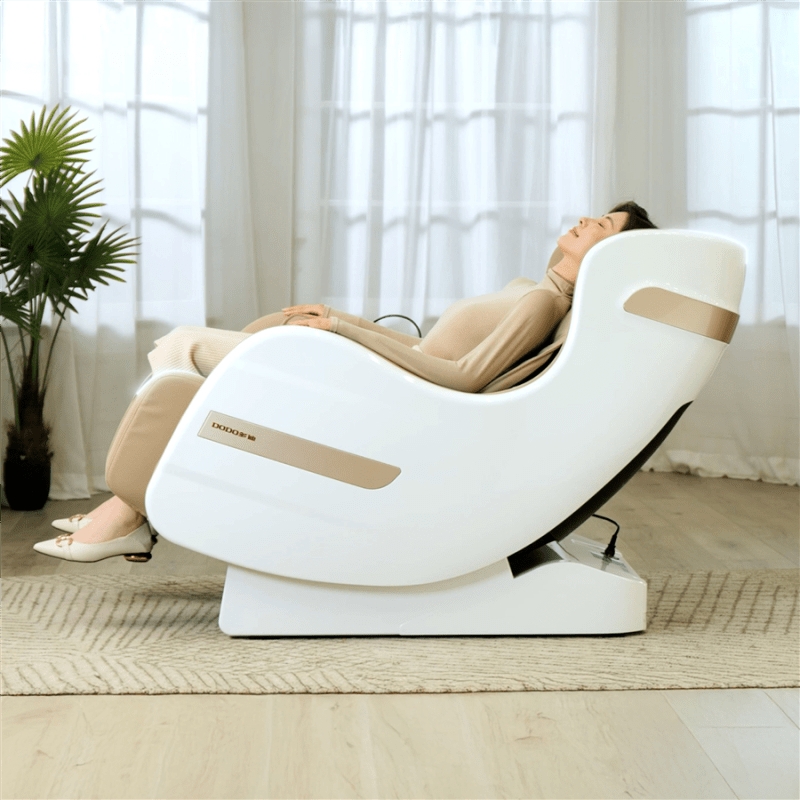 Zero Gravity Massage Chair Capsule Silhouette Champagne Accents