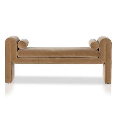 Accent Bench Woven Cord Seat Black Frame Minimalist Scandinavian