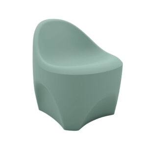 Accent Chair, Aqua Molded Plastic Metal Legs, Minimalist Waiting Room Seat