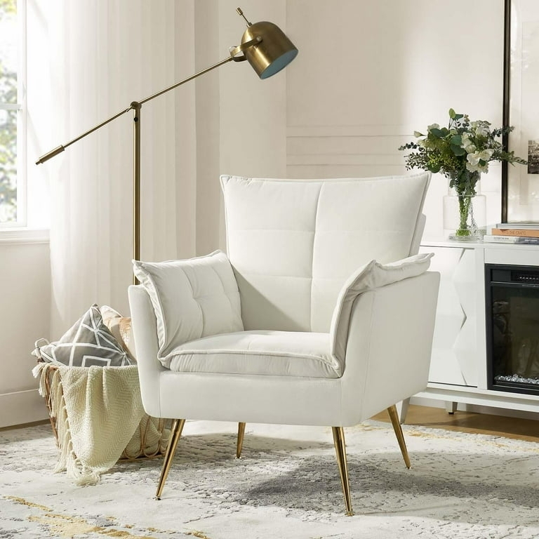 Accent Chair Button Tufting Rolled Arms Traditional Lounge Seating