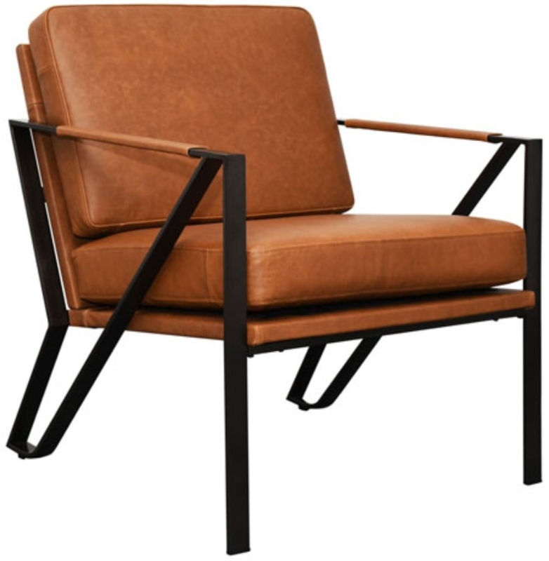 Accent Chair Channeled Upholstery Black Sled Base Ribbed Industrial