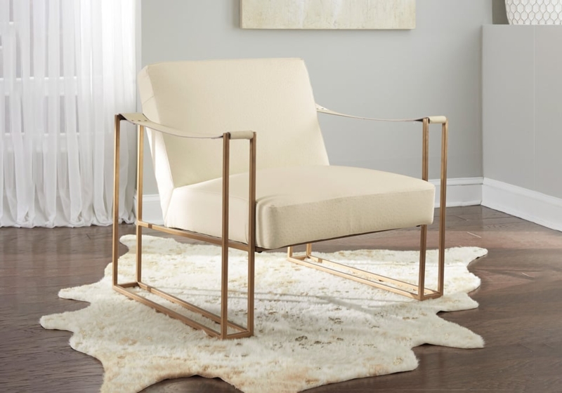 Accent Chair featuring Flared Arms and Welt Trim Detailing
