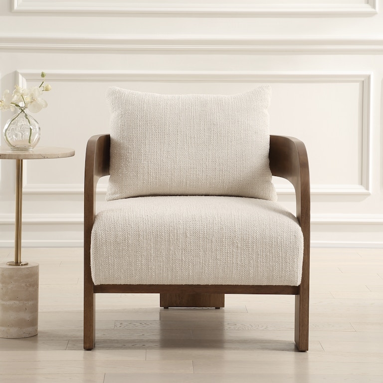 Accent Chair Floating Seat Bronze Metal Frame Modern Lounge Design