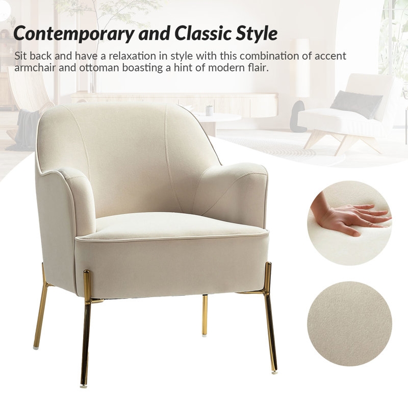 Accent Chair Gold Tapered Legs Splayed Teal Glam Seating