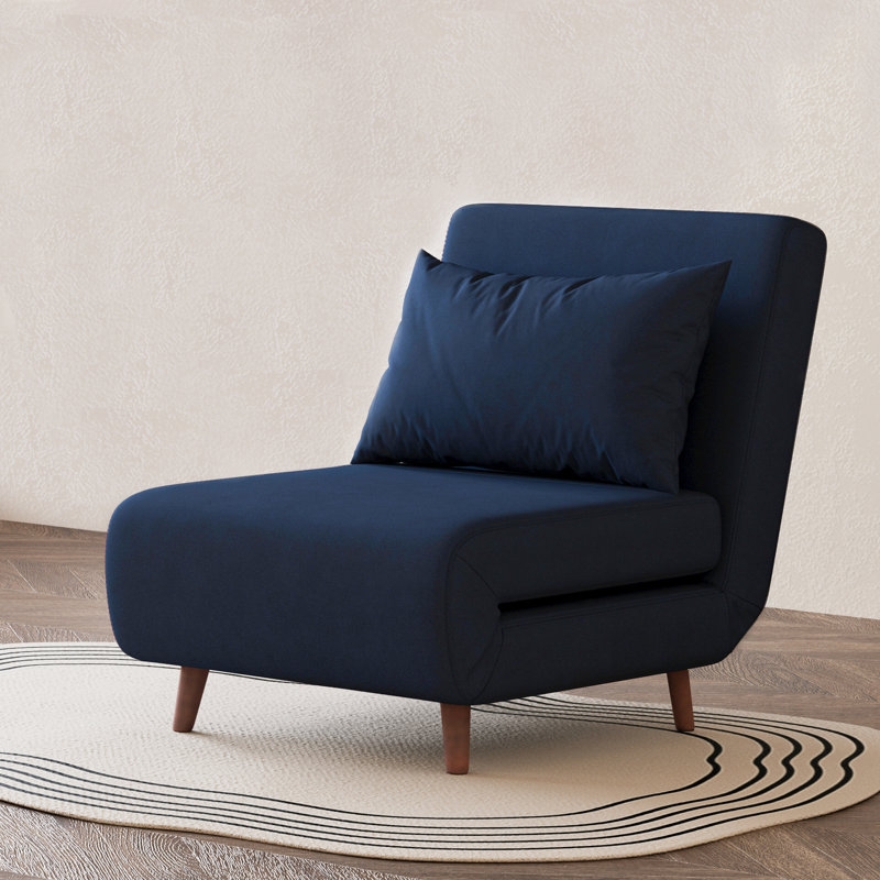 Accent Chair in Deep Green Velvet Texture with Curved Wrap-Around Back