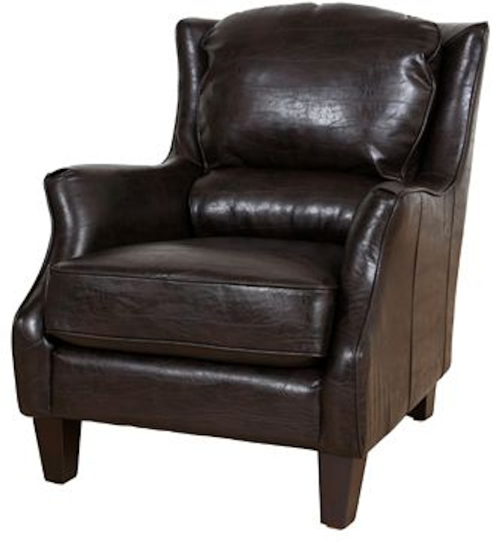 Accent Chair: Modern Industrial Faux Leather Cantilever Base