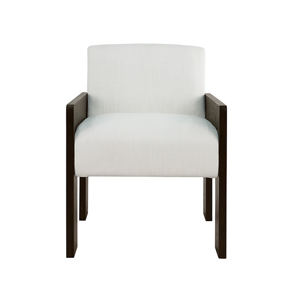 Accent Chair Open Frame Silhouette Rectangular Back Minimalist Seating