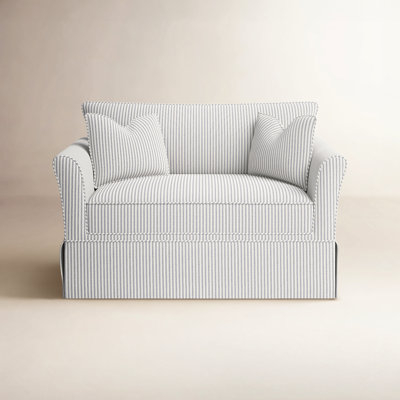 Accent Chair: Oversized Skirted Farmhouse Seat for Cozy Reading Corner