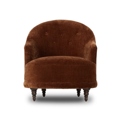 Accent Chair Sienna Velvet Swivel Barrel Back Lounge Seating