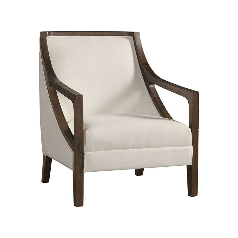 Accent Chair: Transitional Wingback Silhouette Geometric Trellis Print