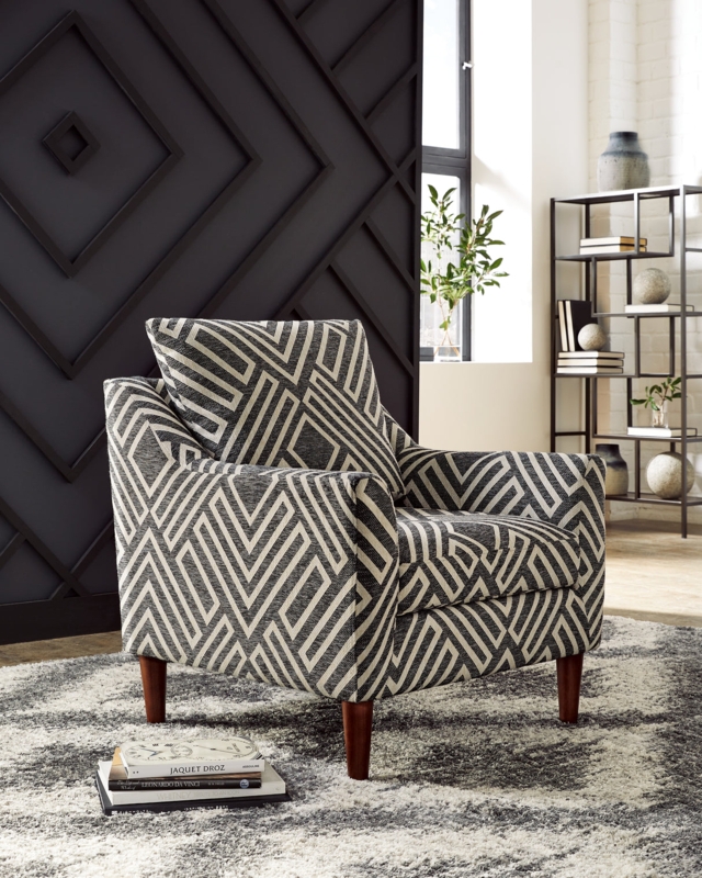 Accent Chair Two Tone Barrel Back Bedroom Seating