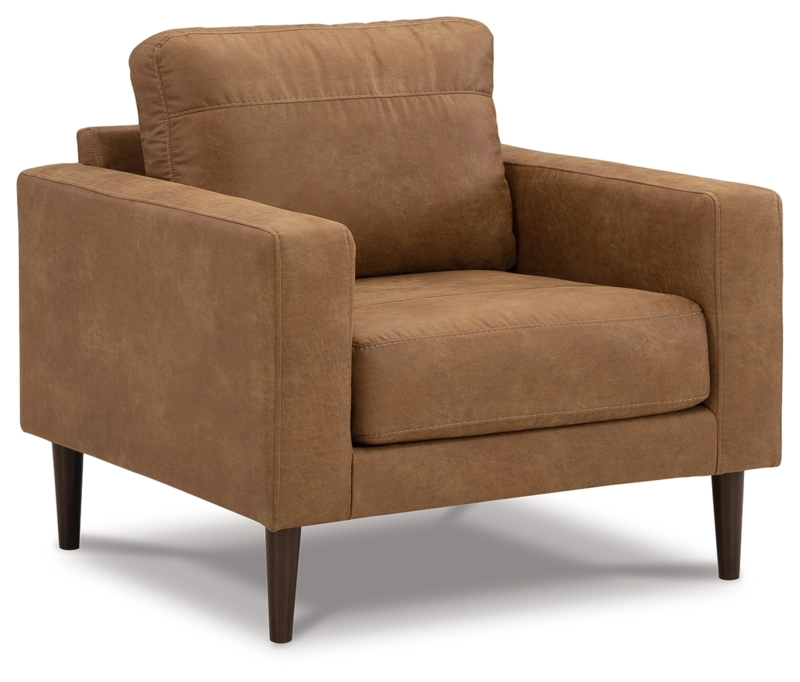 Accent Chair Vertical Back Stitching Curved Silhouette Open Base