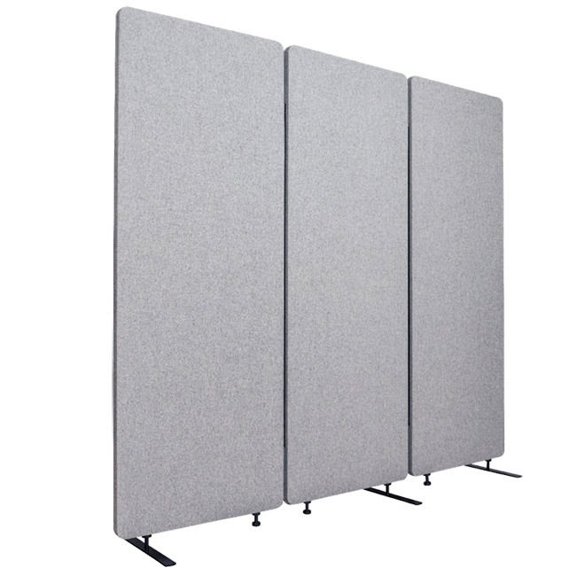 Acoustic Room Divider Felt Privacy Screen with Textured Finish