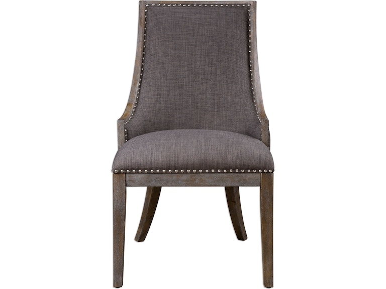 Aidrian Charcoal Gray Accent Chair UT23305