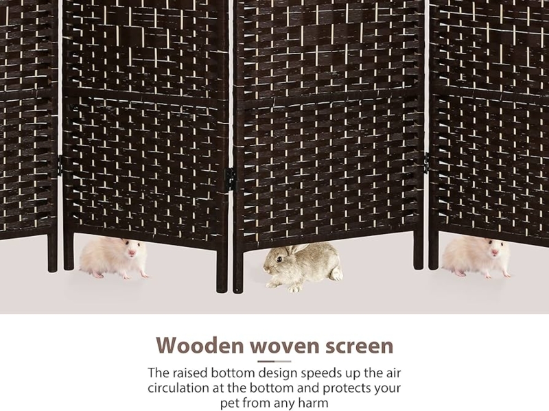 Amazon.com: 4 Panel Wood Room Dividers and Folding Privacy Screens, 6 Ft  Tall 6 Ft Wide Room Partitions and Dividers, Dressing Screen Classroom  Dividers for Room Separation : Home & Kitchen