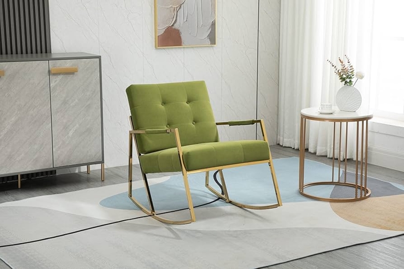 Amazon.com: Accent Chair,Leisure Rocking Chair with Stainless Steel feet :  Home & Kitchen