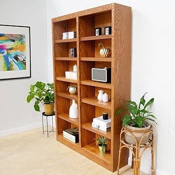 Amazon.com: Concepts In Wood Book Shelf - 84" Tall Wood Bookcase Furniture  - Oak