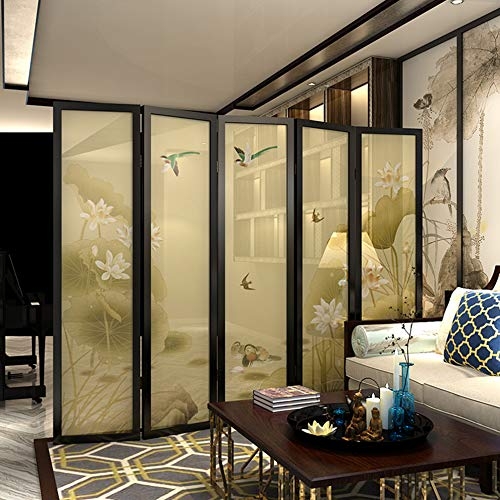 Amazon.com: Even Landscape Painting Decoration Wooden Room Divider,Room  Partition Furniture Wall,Privacy,4-Panel Traditional Charm Screen partition  : Home & Kitchen