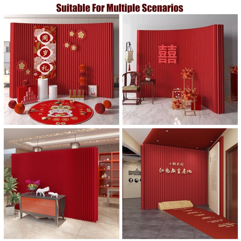 Amazon.com: JDXQBLD Room Dividers Red Folding Paper Room Divider Privacy  Screen, Portable Room Partition Independent Wall Divider for Living Room  Bedroom Office Festival Decoration,Red 400x200 cm/157.48x78.74 in : Home