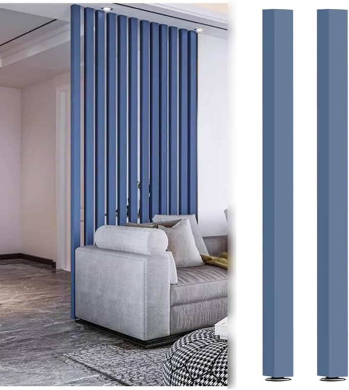 Amazon.com: JLXJYS Room Partition Post Wood, 1 2 5 Pcs Privacy Screens Post Room  Divider Pole Freestanding Support Column with Height Adjustable Screw, Easy  to Install Blue (Color : Blue2pcs, Size :