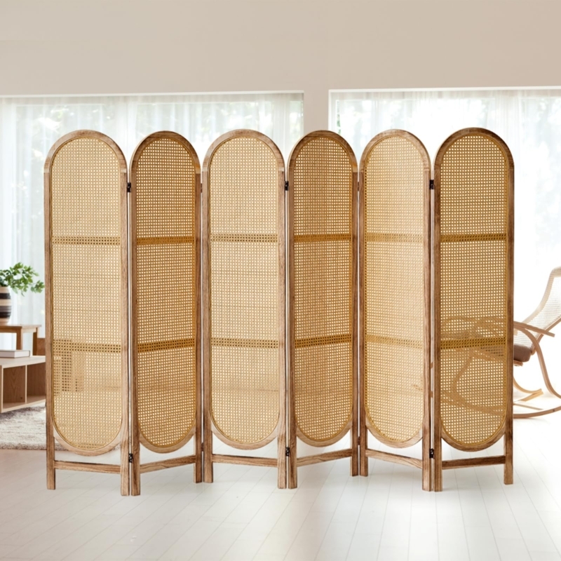 Amazon.com: Leesinwing 6 Panels Room Dividers and Hand-Woven Rattan Room  Divider Wall, Wood Room Divider Folding Privacy Screens for Home Office  Bedroom, Light Brown : Home & Kitchen