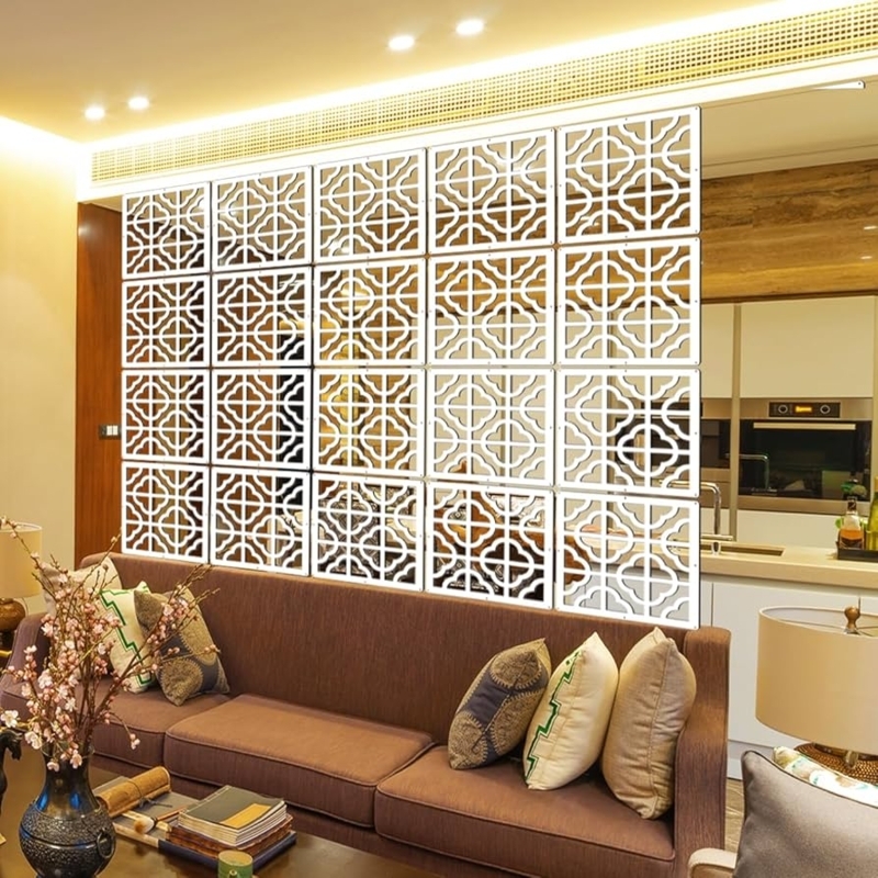 Amazon.com: LRZCGB Hanging Room Divider Panel - 10Pieces White Wood-Plastic  Hanging Screen Panel DIY Wall Dividers Privacy Room Hotel Partition Home  Decor : Home & Kitchen